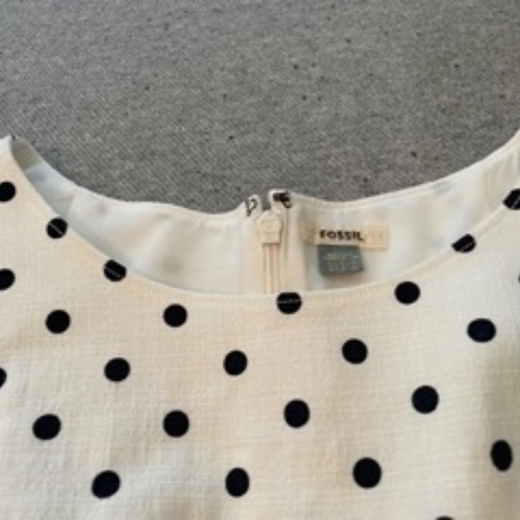 Fossil White and Black Polka Dot Dress - Picture 3 of 4